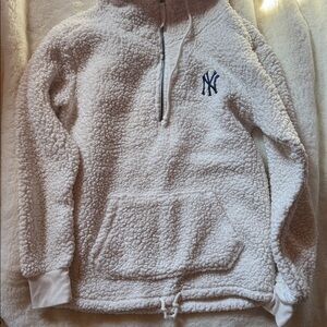 New Era Cream Sherpa Pullover New York Yankees NY